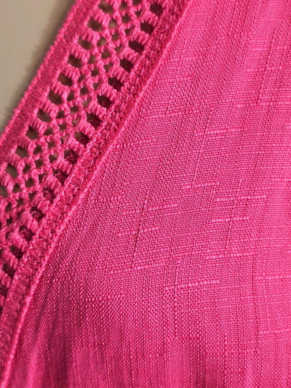 Petal Roz Snooki Shop NWT Pink Maxi Wrap Dress Cover Up Crochet Waist L - Picture 11 of 14